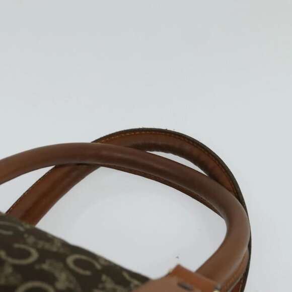 CELINE C Sulky Boston Bag Canvas Brown Gold Auth bs24812 - Picture 9 of 16
